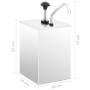 Dispensador de salsa de acero inoxidable 3,5 L von , Gewürzspender - Ref: Foro24-51232, Preis: 103,36 €, Rabatt: -5%%