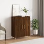 Aparador de madera de ingeniería marrón roble 69,5x34x90 cm by , Sideboards - Ref: Foro24-827715, Price: 87,19 €, Discount: %
