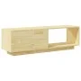 Mueble de TV de madera maciza de pino 110x30x33,5 cm de vidaXL, Muebles TV - Ref: Foro24-809888, Precio: 52,62 €, Descuento: %