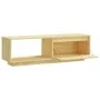 Mueble de TV de madera maciza de pino 110x30x33,5 cm de vidaXL, Muebles TV - Ref: Foro24-809888, Precio: 52,62 €, Descuento: %