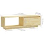 TV-Schrank aus massivem Kiefernholz, 110 x 30 x 33,5 cm von vidaXL, TV-Möbel - Ref: Foro24-809888, Preis: 53,29 €, Rabatt: %