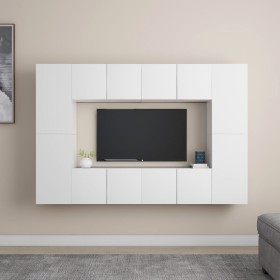 Set de muebles de salón TV 8 piezas madera de ingeniería blanco von , TV-Möbel - Ref: Foro24-3078668, Preis: 280,61 €, Rabatt: %