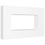 Set de muebles de salón TV 8 piezas madera de ingeniería blanco by , TV Furniture - Ref: Foro24-3078668, Price: 280,61 €, Dis...