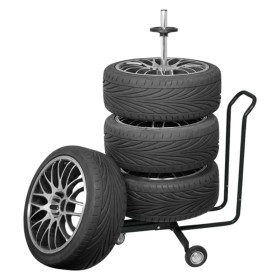Carpoint Soporte móvil para ruedas con cubierta aluminio negro by , Vehicle storage and loading - Ref: Foro24-439322, Price: ...