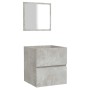 Armario de baño con espejo madera de ingeniería gris hormigón von , Badezimmermöbel - Ref: Foro24-804867, Preis: 67,86 €, Rab...