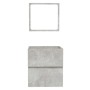 Armario de baño con espejo madera de ingeniería gris hormigón von , Badezimmermöbel - Ref: Foro24-804867, Preis: 67,86 €, Rab...