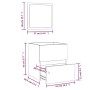 Armario de baño con espejo madera de ingeniería gris hormigón von , Badezimmermöbel - Ref: Foro24-804867, Preis: 67,86 €, Rab...