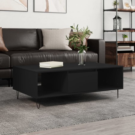 Mesa de centro madera de ingeniería negro 104x60x35 cm de , Mesas de centro - Ref: Foro24-827085, Precio: 69,49 €, Descuento: %
