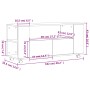 Mueble de TV madera de ingeniería gris hormigón 102x34,5x43 cm by , TV Furniture - Ref: Foro24-833746, Price: 74,61 €, Discou...