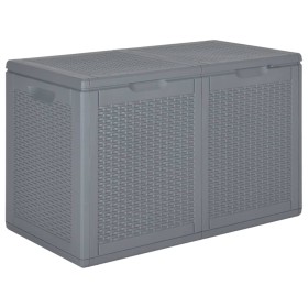 Caja de almacenaje para jardín PP aspecto de ratán gris 180 L von , Aufbewahrungsboxen für den Außenbereich - Ref: Foro24-364...