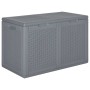 Caja de almacenaje para jardín PP aspecto de ratán gris 180 L von , Aufbewahrungsboxen für den Außenbereich - Ref: Foro24-364...