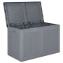 Caja de almacenaje para jardín PP aspecto de ratán gris 180 L von , Aufbewahrungsboxen für den Außenbereich - Ref: Foro24-364...