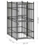 Hundezwinger aus Stahl für draußen 1,84 m² (1,84 m²) von vidaXL, Hundehütten und Zäune - Ref: Foro24-171472, Preis: 306,26 €,...