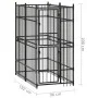 Outdoor steel dog kennel 1.84 m² by vidaXL, Dog kennels and fences - Ref: Foro24-171472, Price: 306,26 €, Discount: %