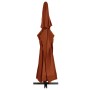 Sombrilla de jardín con palo de aluminio terracota 600 cm by , Umbrellas - Ref: Foro24-47375, Price: 265,06 €, Discount: %