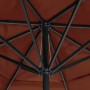 Sombrilla de jardín con palo de aluminio terracota 600 cm by , Umbrellas - Ref: Foro24-47375, Price: 265,06 €, Discount: %