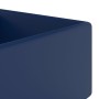 Lavabo cuadrado rebosadero cerámica azul oscuro mate 41x41cm by , Sinks - Ref: Foro24-146946, Price: 93,44 €, Discount: %