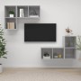 Muebles de salón de pared 4 pzs madera ingeniería gris hormigón von , TV-Möbel - Ref: Foro24-3079839, Preis: 146,52 €, Rabatt...