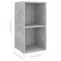 Muebles de salón de pared 4 pzs madera ingeniería gris hormigón von , TV-Möbel - Ref: Foro24-3079839, Preis: 146,52 €, Rabatt...
