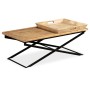 Mesa de centro de madera maciza de mango 110x55x42 cm von , Couchtisch - Ref: Foro24-244898, Preis: 235,26 €, Rabatt: %