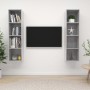 Muebles de salón de pared 2 pzs madera ingeniería gris hormigón by , TV Furniture - Ref: Foro24-3079866, Price: 120,53 €, Dis...