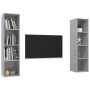 Muebles de salón de pared 2 pzs madera ingeniería gris hormigón by , TV Furniture - Ref: Foro24-3079866, Price: 120,53 €, Dis...