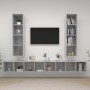 Muebles de salón de pared 4 pzs madera ingeniería gris hormigón von , TV-Möbel - Ref: Foro24-3079893, Preis: 238,50 €, Rabatt...