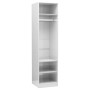 Armario de madera contrachapada blanco brillante 50x50x200 cm by , Wardrobes - Ref: Foro24-800240, Price: 122,08 €, Discount:...