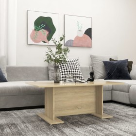 Mesa de centro madera contrachapada roble Sonoma 103,5x60x40 cm von , Couchtisch - Ref: Foro24-806843, Preis: 40,03 €, Rabatt: %