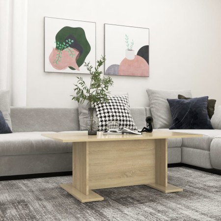 Mesa de centro madera contrachapada roble Sonoma 103,5x60x40 cm von , Couchtisch - Ref: Foro24-806843, Preis: 40,03 €, Rabatt: %