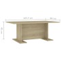 Mesa de centro madera contrachapada roble Sonoma 103,5x60x40 cm von , Couchtisch - Ref: Foro24-806843, Preis: 40,03 €, Rabatt: %