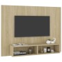 Mueble TV pared madera contrachapada roble Sonoma 120x23,5x90cm von , TV-Möbel - Ref: Foro24-808272, Preis: 60,90 €, Rabatt: %
