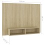Mueble TV pared madera contrachapada roble Sonoma 120x23,5x90cm von , TV-Möbel - Ref: Foro24-808272, Preis: 60,90 €, Rabatt: %
