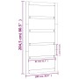 Puerta de granero madera maciza pino blanca 100x1,8x204,5 cm de , Puertas - Ref: Foro24-824624, Precio: 132,24 €, Descuento: ...