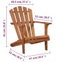 Silla de jardín Adirondack de madera de acacia maciza by , Garden chairs - Ref: Foro24-44116, Price: 212,43 €, Discount: %