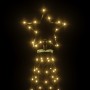 Árbol de Navidad con poste de metal 500 LEDs blanco cálido 3 m