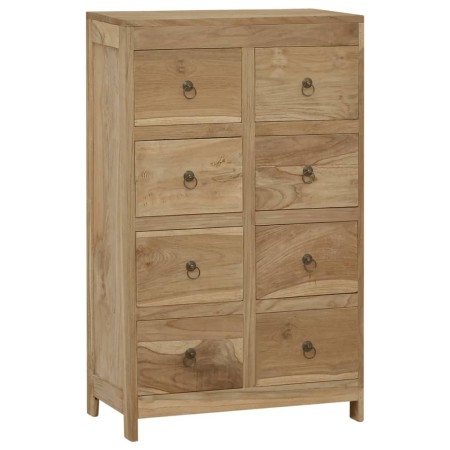 Cómoda de madera maciza de teca 55x30x90 cm by , Drawers - Ref: Foro24-340740, Price: 320,13 €, Discount: -5%%
