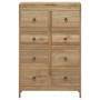 Cómoda de madera maciza de teca 55x30x90 cm by , Drawers - Ref: Foro24-340740, Price: 320,13 €, Discount: -5%%
