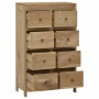 Cómoda de madera maciza de teca 55x30x90 cm by , Drawers - Ref: Foro24-340740, Price: 320,13 €, Discount: -5%%