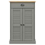 Zapatero VIGO madera maciza de pino gris 60x35x96 cm by , Shoe racks and shoe organizers - Ref: Foro24-353168, Price: 139,88 ...
