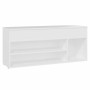 Banco zapatero de madera contrachapada blanco 105x30x45 cm von , Schuhregale und Schuhorganisatoren - Ref: Foro24-808756, Pre...