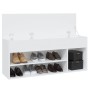 Banco zapatero de madera contrachapada blanco 105x30x45 cm von , Schuhregale und Schuhorganisatoren - Ref: Foro24-808756, Pre...