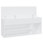 Banco zapatero de madera contrachapada blanco 105x30x45 cm von , Schuhregale und Schuhorganisatoren - Ref: Foro24-808756, Pre...