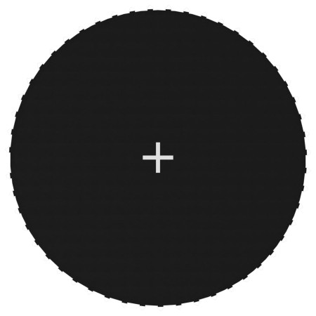 Lona de salto para cama elástica redonda tela negro 3,05 m