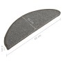 Alfombras de peldaños de escalera 15 uds gris 65x21x4 cm von , Treppenmatten - Ref: Foro24-149854, Preis: 64,93 €, Rabatt: -5%%