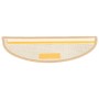 Alfombras de peldaños de escalera 15 uds crema 65x21x4 cm