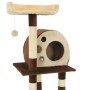 Rascador para gatos con postes de sisal 127 cm beige y marrón | Foro24.es | Tu tienda online para hogar, jardín y más Foro24.es