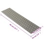 Placas perforadas 20 uds acero galvanizado 2 mm 400x100 mm by , Hardware items - Ref: Foro24-155547, Price: 54,92 €, Discount: %