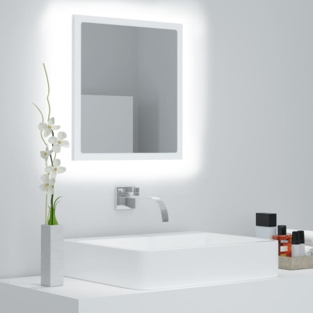 Espejo de baño LED acrílico blanco 40x8,5x37 cm von , Badezimmerwaschtische - Ref: Foro24-804908, Preis: 43,52 €, Rabatt: %