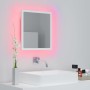 Espejo de baño LED acrílico blanco 40x8,5x37 cm von , Badezimmerwaschtische - Ref: Foro24-804908, Preis: 43,52 €, Rabatt: %